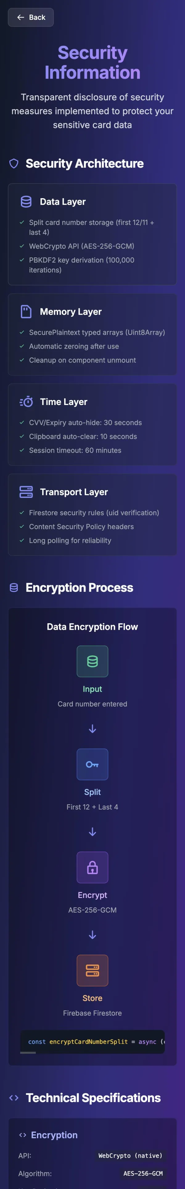 Dred security page